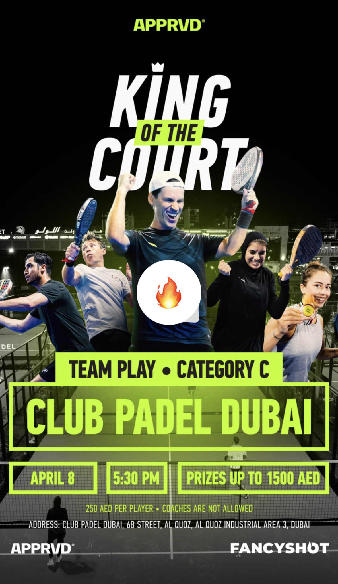 Category C Team Play Club Padel Dubai Tournament Wecourts Padel Tennis